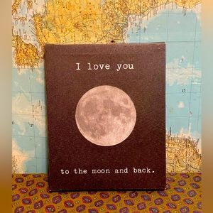 I Love You Too The Moon and Back Print